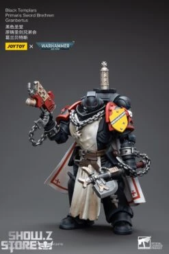 JoyToy Source 1/18 Warhammer 40K Black Templars Primaris Sword Brethren Granbertus 16 JoyToy Source 1/18 Warhammer 40K Black Templars Primaris Sword Brethren Granbertus -Happy Toy Store 07ab186dbf