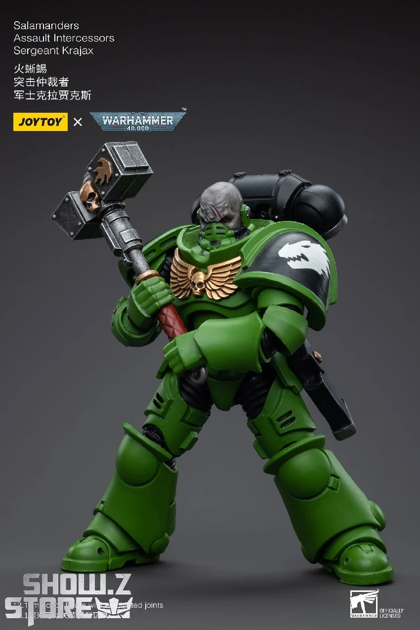 JoyToy Source 1/18 Warhammer 40K Salamanders Assault Intercessors Sergeant Krajax 10 JoyToy Source 1/18 Warhammer 40K Salamanders Assault Intercessors Sergeant Krajax - Image 8