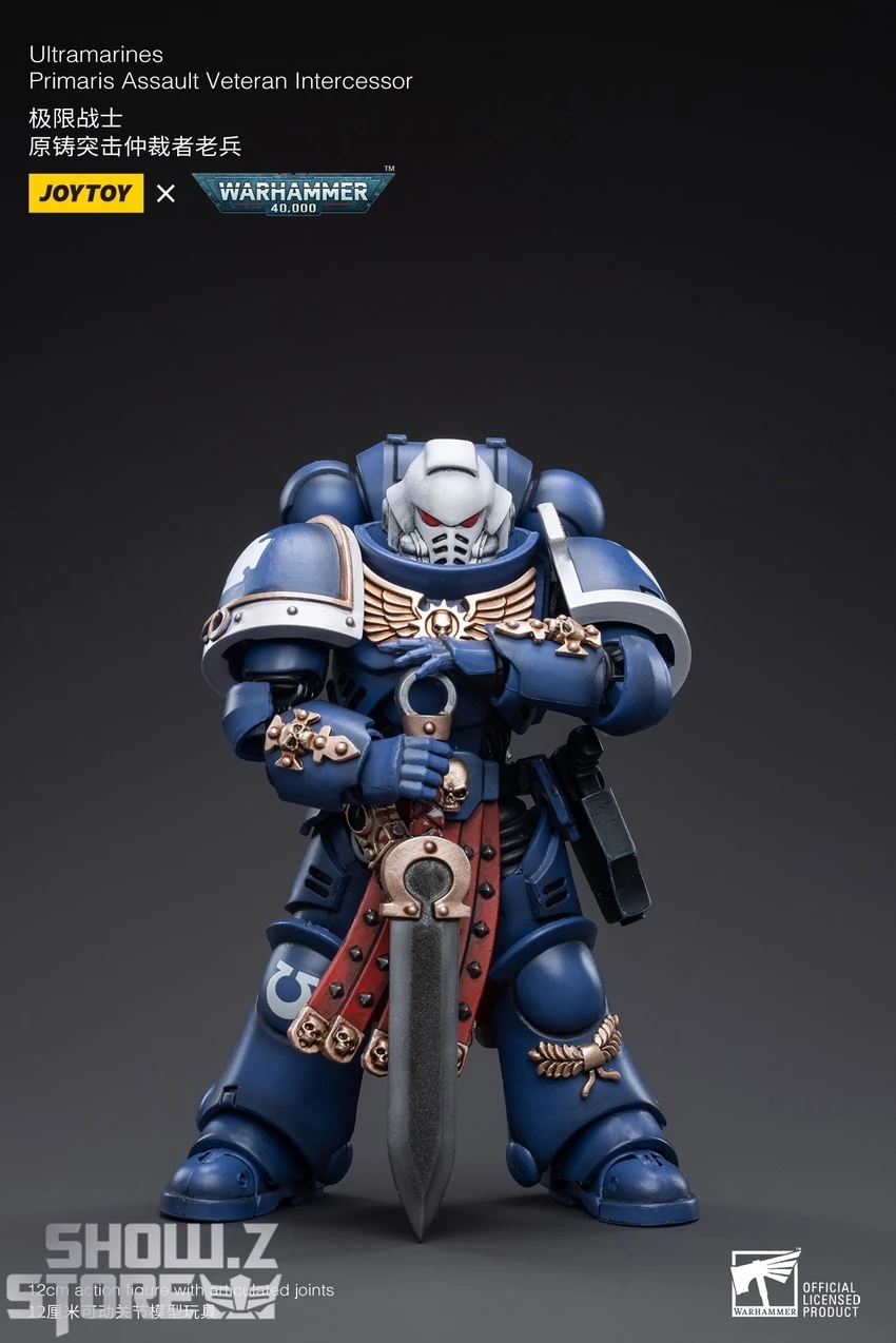 JoyToy Source 1/18 Warhammer 40K Ultramarines Primaris Assault Veteran Intercessor 6 JoyToy Source 1/18 Warhammer 40K Ultramarines Primaris Assault Veteran Intercessor - Image 4