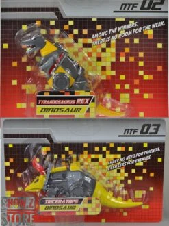 NTF NTF-02 Tyrannorsaur Grimlock & NTF-03 Triceratops Slag Set Of 2 -Happy Toy Store 0e6a714305