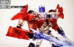 APC Toys APC-001 Attack Prime TFP Optimus Prime Clear Version W/ Black Wheels -Happy Toy Store 0f63764870
