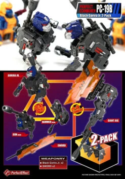 Perfect Effect PE PC-19B Perfect Combiner Black Gorira Upgrade Set 2-Pack 15 Perfect Effect PE PC-19B Perfect Combiner Black Gorira Upgrade Set 2-Pack -Happy Toy Store 16e0be1c71