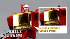 FansToys Gold Chrome Chest Part Accessories For FT-55 Recorder Blaster -Happy Toy Store 2a8ac81494