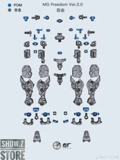Point Factory Studio Metal Parts For Bandai MG ZGMF-X10A Freedom Gundam Ver. 2.0 -Happy Toy Store 2aaf6be52f