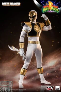 Threezero Studio 1/6 Mighty Morphin Power Rangers White Ranger 13 Threezero Studio 1/6 Mighty Morphin Power Rangers White Ranger -Happy Toy Store 2ba4c476fb