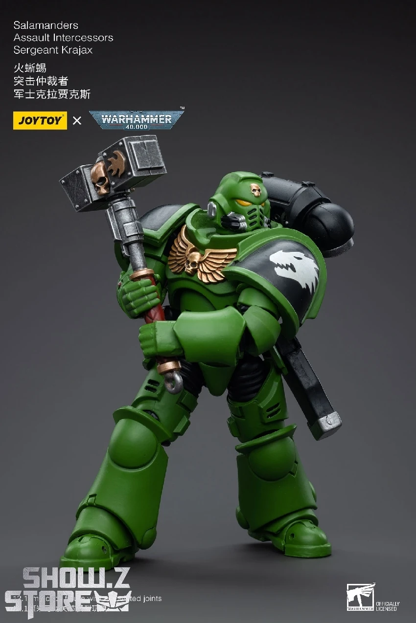 JoyToy Source 1/18 Warhammer 40K Salamanders Assault Intercessors Sergeant Krajax 12 JoyToy Source 1/18 Warhammer 40K Salamanders Assault Intercessors Sergeant Krajax - Image 10