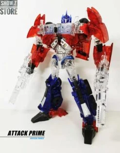 APC Toys APC-001 Attack Prime TFP Optimus Prime Clear Version W/ Black Wheels -Happy Toy Store 3c0e6bea0b
