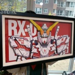 ChenFu Studio RX-0 Unicorn Gundam 3D Wall Art Decoration Picture -Happy Toy Store 3d408418fd