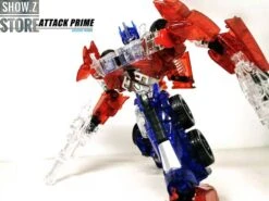 APC Toys APC-001 Attack Prime TFP Optimus Prime Clear Version W/ Black Wheels -Happy Toy Store 48319f67e9
