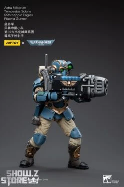 JoyToy Source 1/18 Warhammer 40K Astra Militarum Tempestus Scions Squad 55th Kappic Eagles Plasma Gunner -Happy Toy Store 523949b7a5
