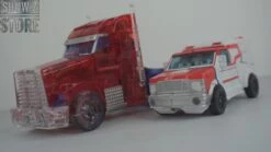 APC Toys APC-001 Attack Prime TFP Optimus Prime Clear Version W/ Black Wheels -Happy Toy Store 52900190d4