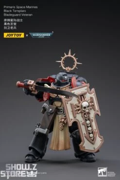 JoyToy Source 1/18 Warhammer 40K Black Templars Bladeguard Veteran -Happy Toy Store 5c16ae5d0d