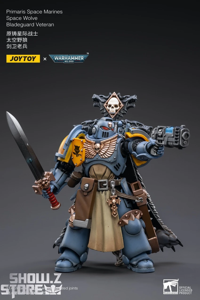 JoyToy Source 1/18 Warhammer 40K Space Wolves Bladeguard Veteran 6 JoyToy Source 1/18 Warhammer 40K Space Wolves Bladeguard Veteran - Image 4