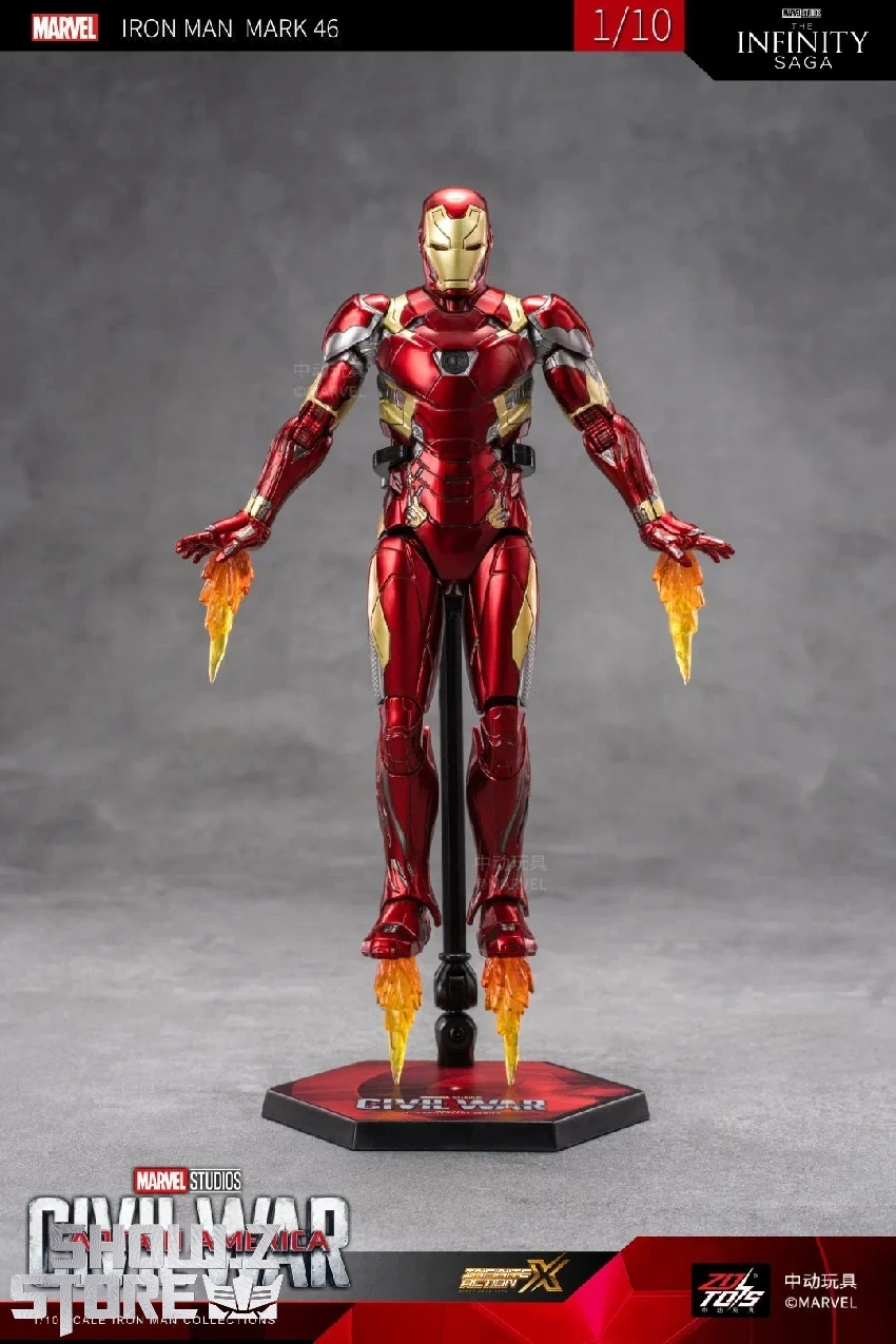 ZT Toys Marvel Licensed 1/10 Iron Man Mark 46 6 ZT Toys Marvel Licensed 1/10 Iron Man Mark 46 - Image 4