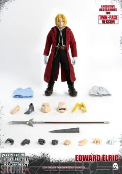 ThreeZero Toys 1/6 Fullmetal Alchemist: Brotherhood Edward & Alphonse Elric Twin-Pack -Happy Toy Store 6a3c551e40