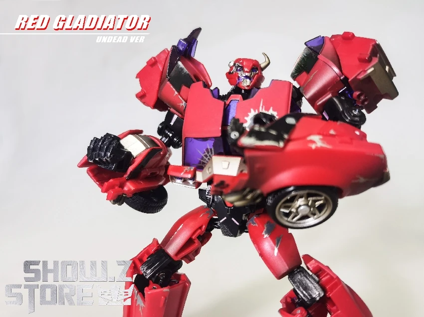 APC Toys Red Gladiator TFP Cliffjumper Zombie Version 14 APC Toys Red Gladiator TFP Cliffjumper Zombie Version - Image 12
