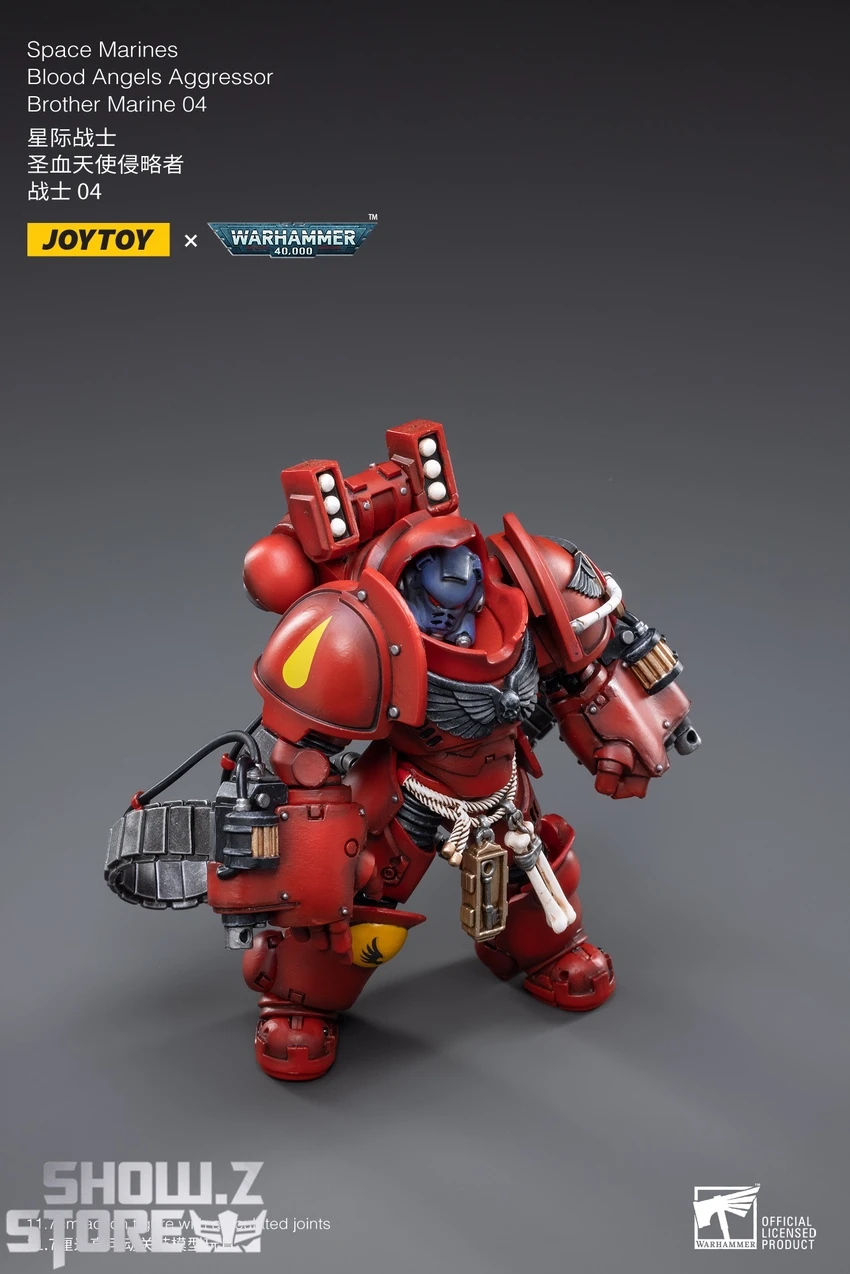 JoyToy Source 1/18 Warhammer 40K Blood Angels Intercessors Brother Marine 04 7 JoyToy Source 1/18 Warhammer 40K Blood Angels Intercessors Brother Marine 04 - Image 5