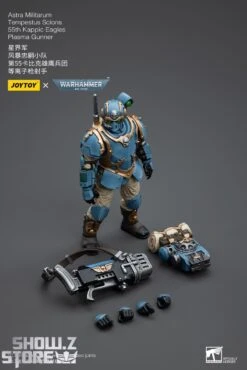JoyToy Source 1/18 Warhammer 40K Astra Militarum Tempestus Scions Squad 55th Kappic Eagles Plasma Gunner -Happy Toy Store 84bb6fe783