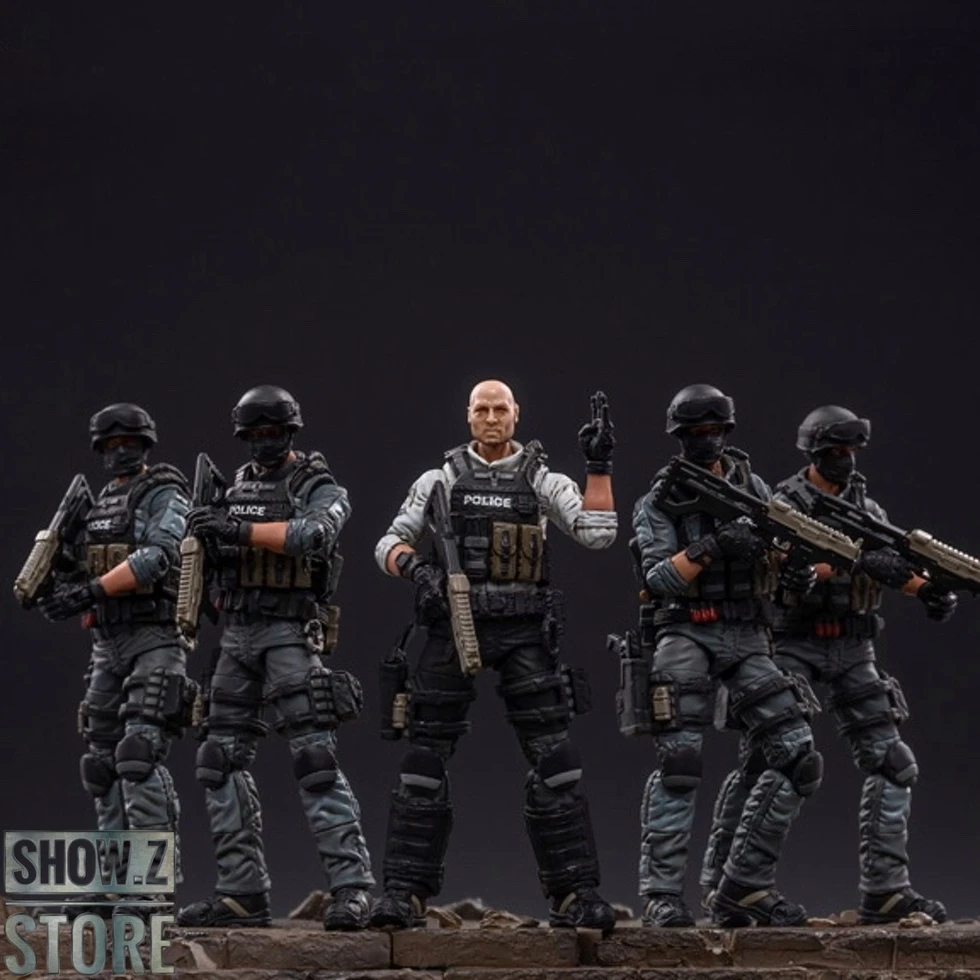 JoyToy Source 1/18 City Police Riot Team Set Of 5 4 JoyToy Source 1/18 City Police Riot Team Set Of 5 - Image 2