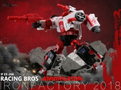 IronFactory EX-26A Racing Bros Annihilator Red Alert 25 IronFactory EX-26A Racing Bros Annihilator Red Alert -Happy Toy Store a38eccf897