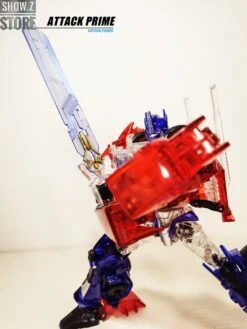 APC Toys APC-001 Attack Prime TFP Optimus Prime Clear Version W/ Black Wheels -Happy Toy Store a4fe4094b1