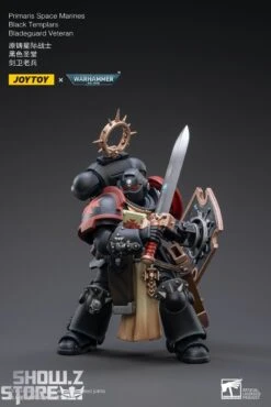 JoyToy Source 1/18 Warhammer 40K Black Templars Bladeguard Veteran -Happy Toy Store ab3eb5b380