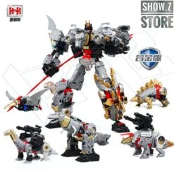Black Mamba H6002-4B Raptor Slash & H6002-7B Robot Force Volcanicus Oversized Combiner Set Of 6 -Happy Toy Store bbfd7109cb