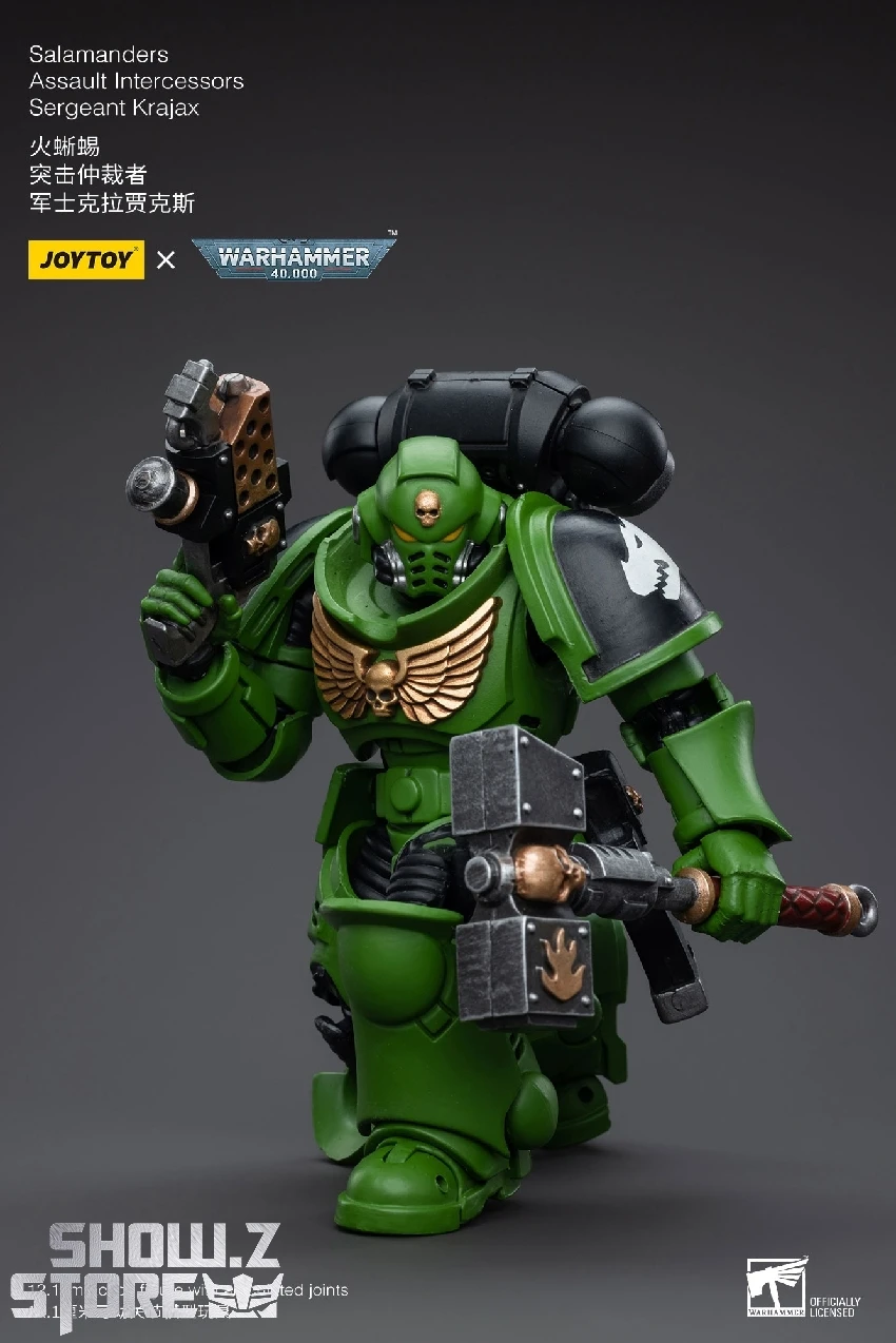 JoyToy Source 1/18 Warhammer 40K Salamanders Assault Intercessors Sergeant Krajax 9 JoyToy Source 1/18 Warhammer 40K Salamanders Assault Intercessors Sergeant Krajax - Image 7