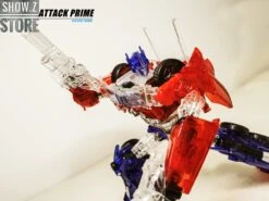 APC Toys APC-001 Attack Prime TFP Optimus Prime Clear Version W/ Black Wheels -Happy Toy Store cbba76503c