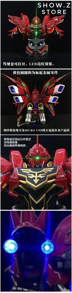 BSC Yihui YH Model 1/35 MSN-06S MNS06S SINANJU New Zeon Customized Gundam Bust Model Kit -Happy Toy Store d1d5de8bb5