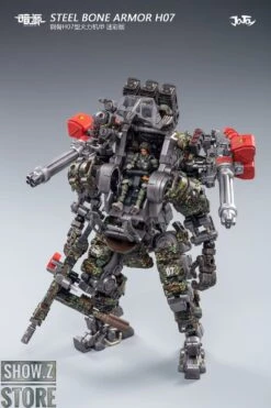 JoyToy Source 1/25 H07 Steel Bone Attack Mecha Jungle Camouflage W/ Pilot -Happy Toy Store d2e1b56123