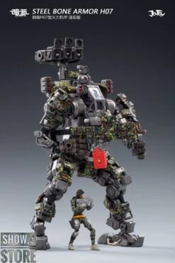 JoyToy Source 1/25 H07 Steel Bone Attack Mecha Jungle Camouflage W/ Pilot -Happy Toy Store d59ec59380