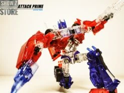 APC Toys APC-001 Attack Prime TFP Optimus Prime Clear Version W/ Black Wheels -Happy Toy Store da16b8d7c5