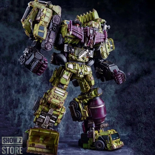 Jinbao Oversized Devastator Battle Damaged Version Full Set Of 6 Gravity Builder 3 Jinbao Oversized Devastator Battle Damaged Version Full Set Of 6 Gravity Builder
