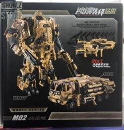 WeiJiang M-02 Robot Force Hound Oversized Black Apple Alloy Desert Version -Happy Toy Store e6b12a9f88