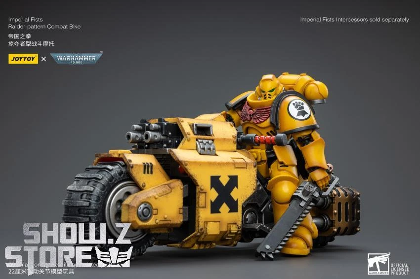 JoyToy Source 1/18 Warhammer 40K Imperial Fists Raider Pattern Combat Bike 16 JoyToy Source 1/18 Warhammer 40K Imperial Fists Raider Pattern Combat Bike - Image 14